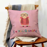 I Love You Grandma Quote Printed Cushion and Coffee Mug for Grandmother